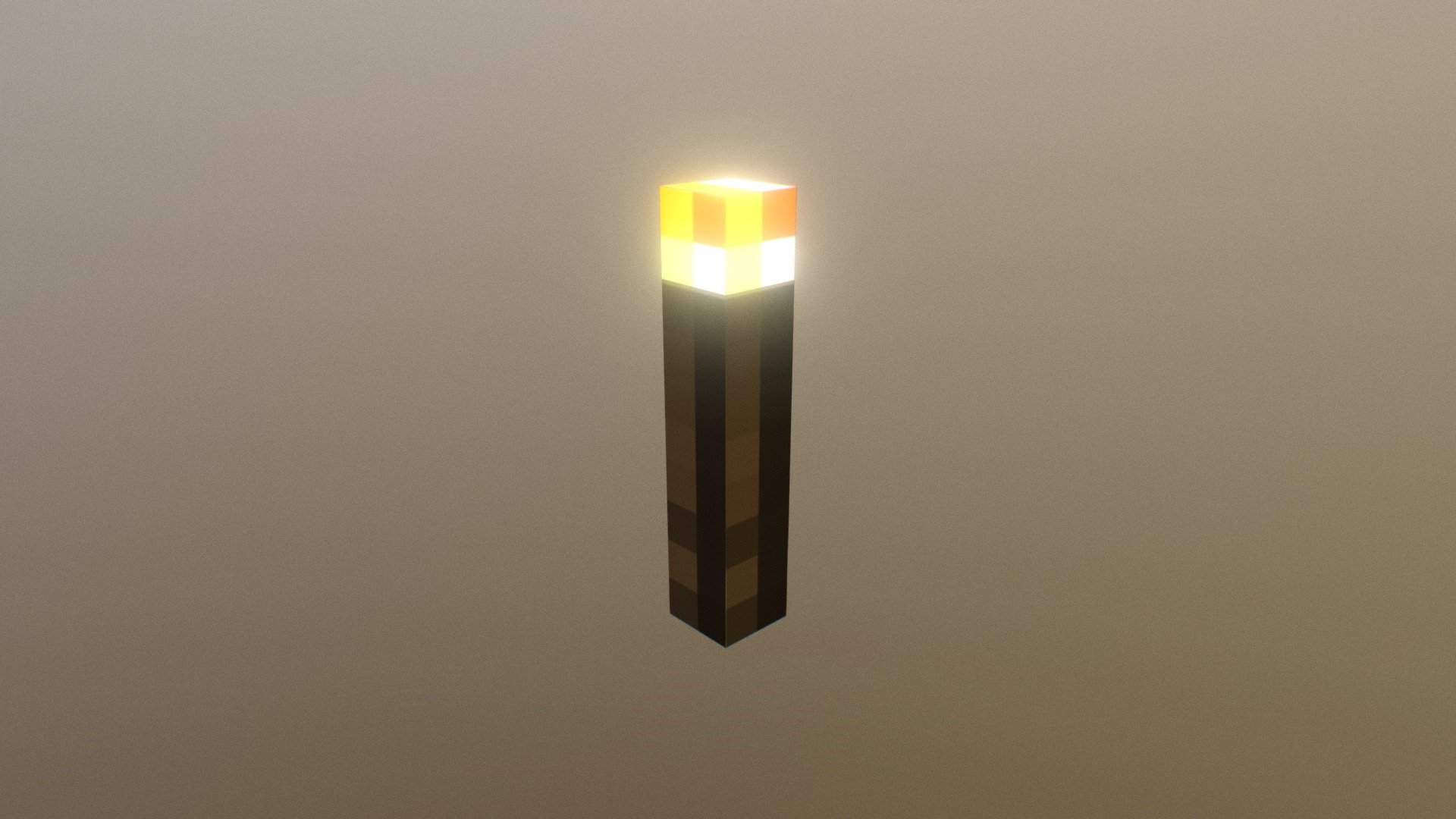 Here is a minecraft torch i created, hope you like it :P 3d model
