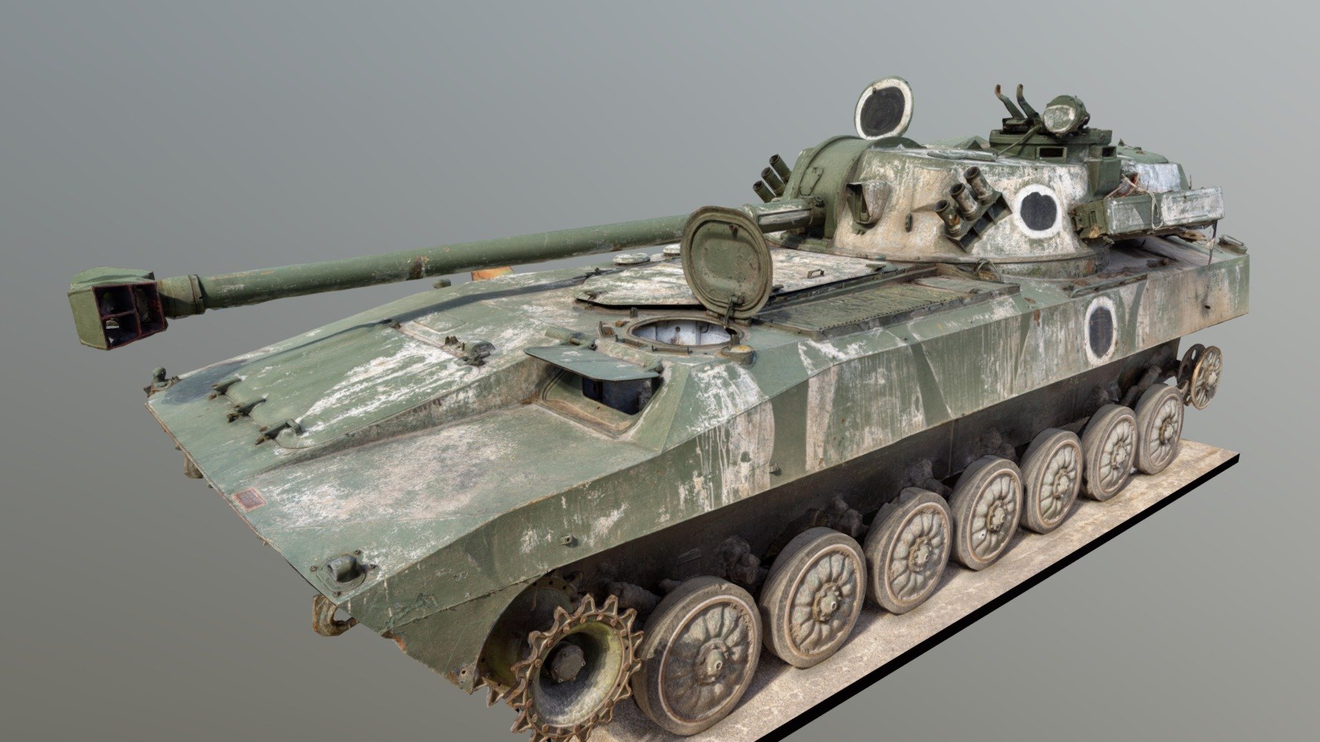 Russian 2S34 destroyed by the Armed Forces of Ukraine during the 2022 invasion of Ukraine.

The unit was showcased during the exhibition at Letná, Prague, Czech republic 3d model
