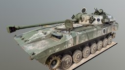 2S34 Khosta russia, tank, ukraine, military-vehicle, realitycapture, photogrammetry, war