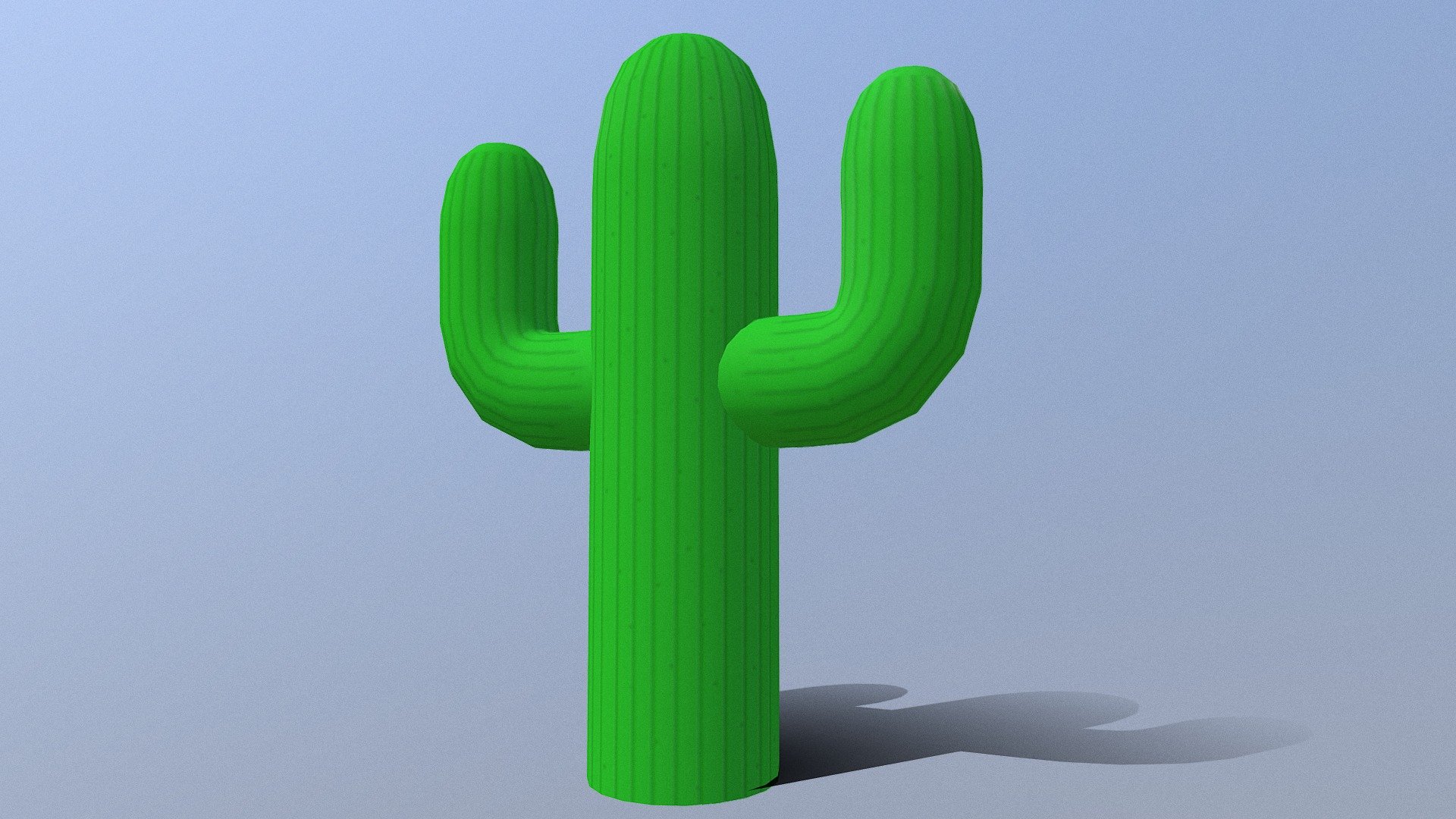 A cactai made for an desert envoirment, stylized and colorful - Cartoon Cacti - Download Free 3D model by RasenDan 3d model