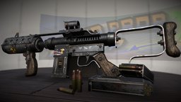 APOCALYPTIC GUN PROP prop, weapon, asset, gameart, gameready