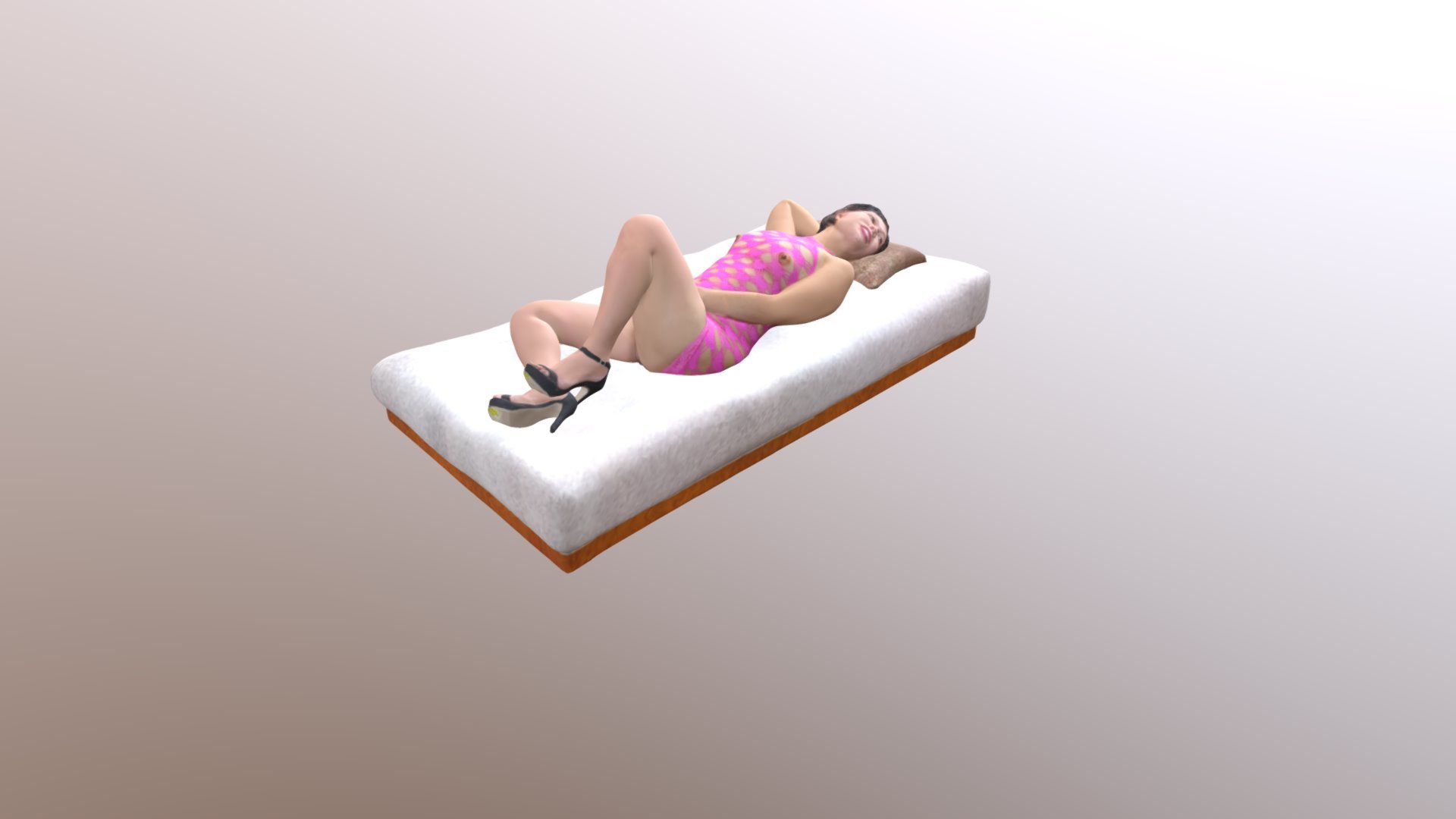 Angie in Pink - 3D model by Angie (@angiefilipina) 3d model