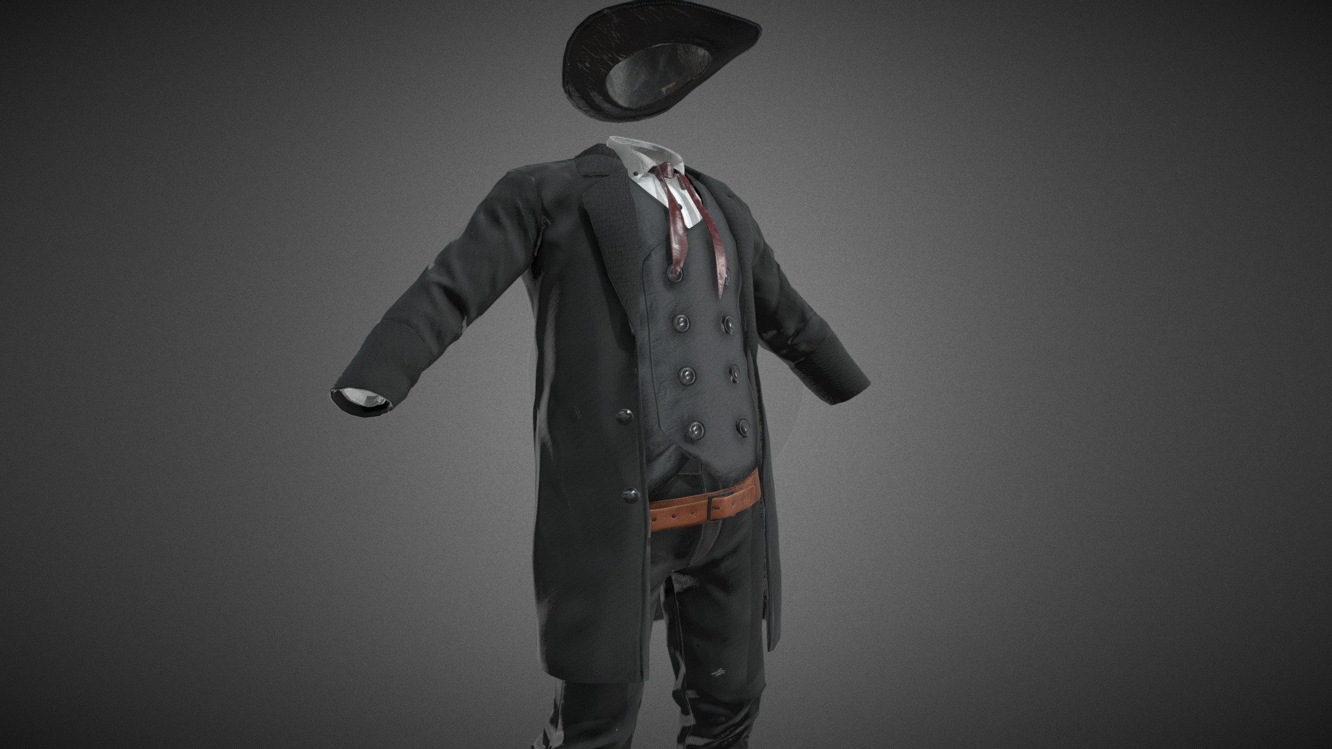 CG StudioX Present :
Cowboy Outfit lowpoly/PBR




This is Cowboy Outfit Comes with Specular and Metalness PBR.

The photo been rendered using Marmoset Toolbag 3 (real time game engine )


Features :



Comes with Specular and Metalness PBR 4K texture .

Good topology.

Low polygon geometry.

The Model is prefect for game for both Specular workflow as in Unity and Metalness as in Unreal engine .

The model also rendered using Marmoset Toolbag 3 with both Specular and Metalness PBR and also included in the product with the full texture.

The product has ID map in every part for changing any part in the model .

The texture can be easily adjustable .


Texture :



ALL Texture [Albedo -Normal-Metalness -Roughness-Gloss-Specular-ID-AO] (4096*4096)

Five objects (Pants-Coat-Hat -shirt-vest) each one has it own uv set and textures.


Files :
Marmoset Toolbag 3 ,Maya,,FBX,OBj with all the textures.




Contact me for if you have any questions.
 - Cowboy Outfit - Buy Royalty Free 3D model by CG StudioX (@CG_StudioX) 3d model