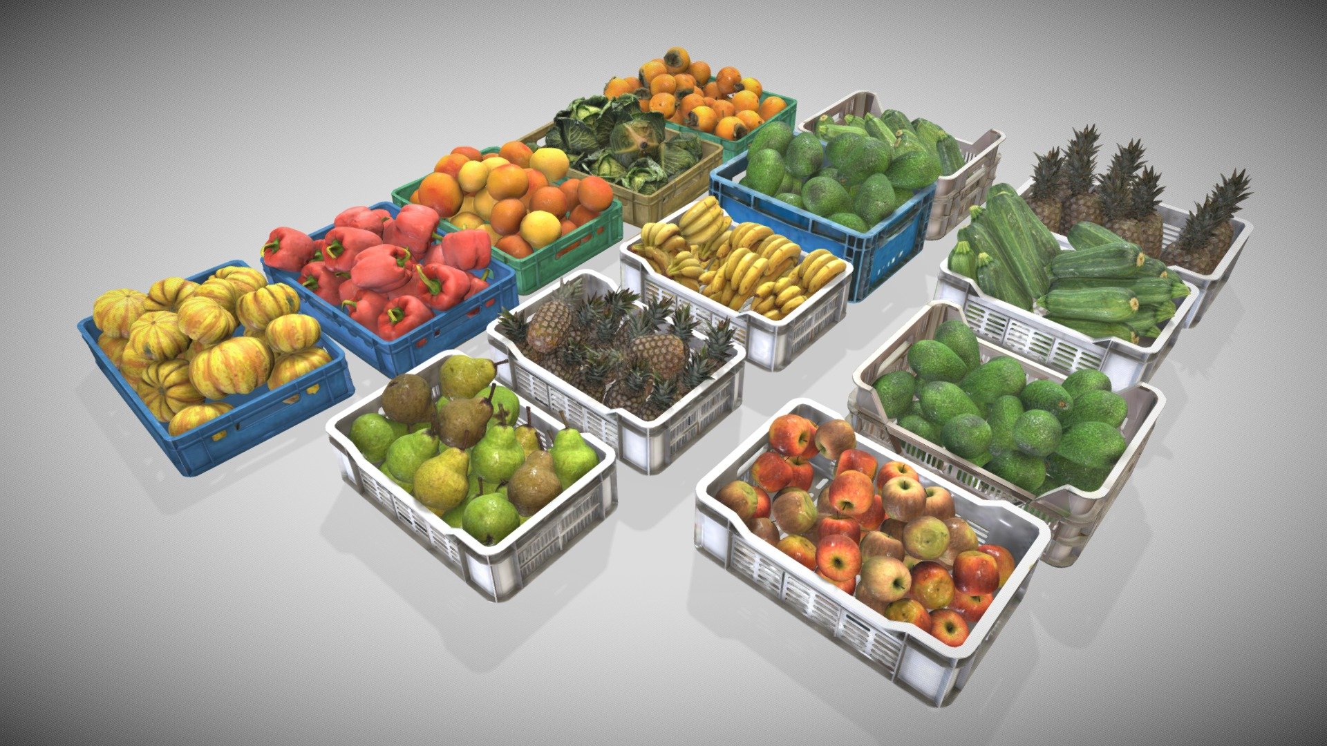 2 Material PBR Metalness 4k (png)

Indipendent Box with pivot center zero position - Fruit and Veg Market Boxes - Buy Royalty Free 3D model by Francesco Coldesina (@topfrank2013) 3d model