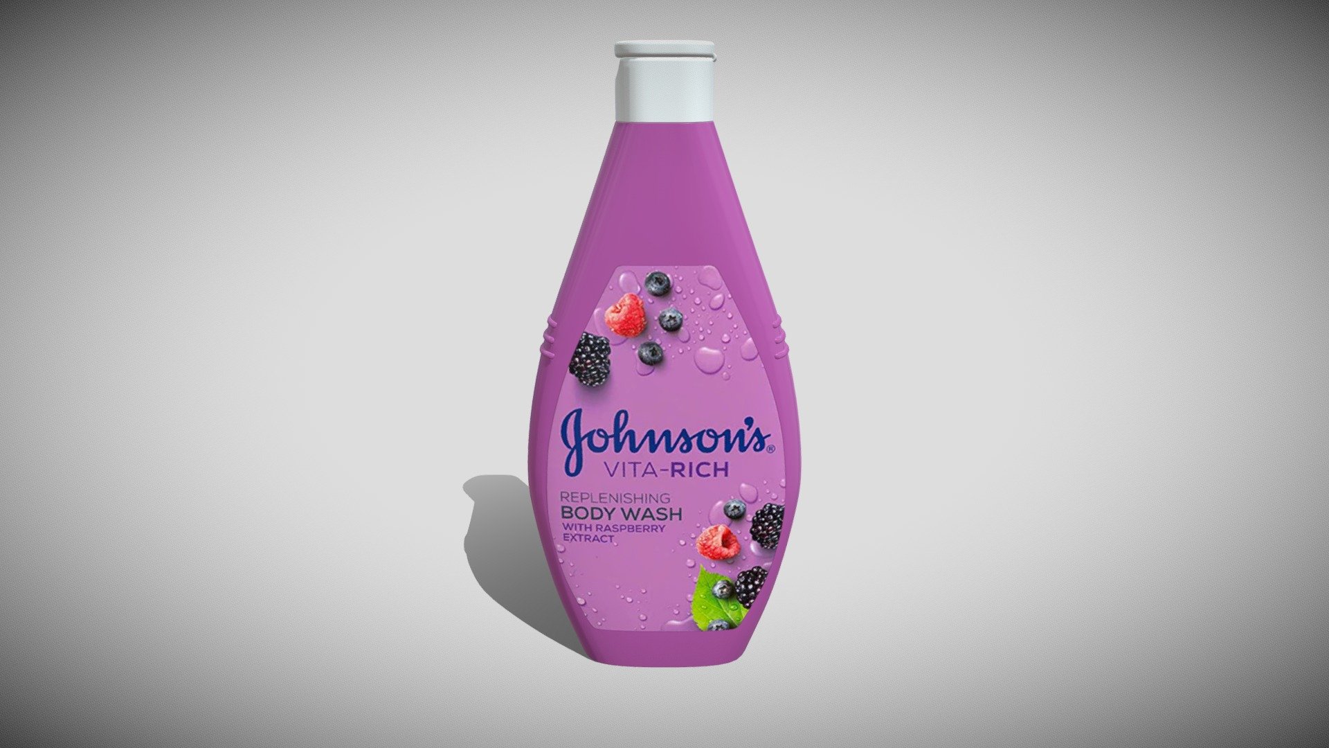Detailed model of a Johnsons Vita- Rich Raspberry Extract Body Wash, modeled in Cinema 4D.The model was created using approximate real world dimensions.

The model has 5,818 polys and 5,709 vertices.

An additional file has been provided containing the original Cinema 4D project file, textures and other 3d export files such as 3ds, fbx and obj 3d model