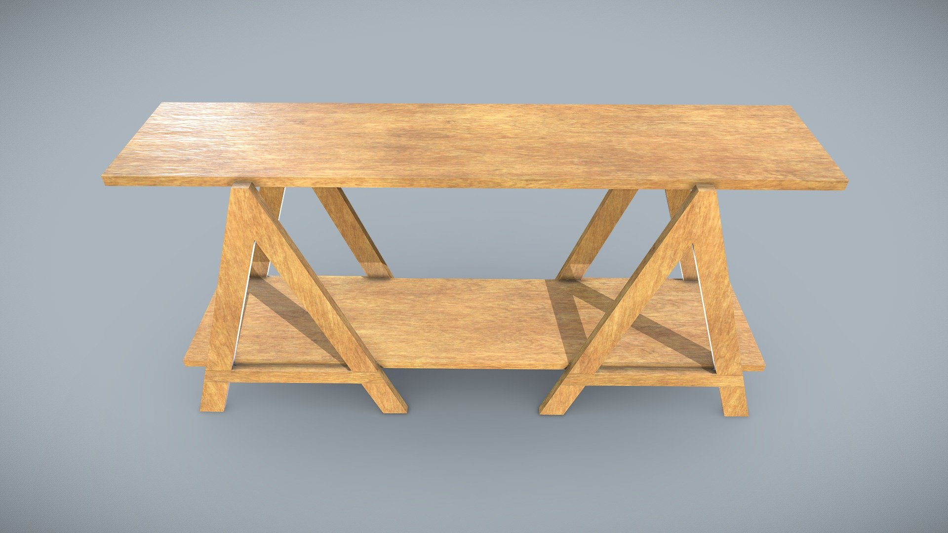 This is a 3D model of a Carpentry Wooden Sawhorse Support


Made in Blender 2.9x (Cycles Materials) and Rendering Cycles.
Main rendering made in Blender 2.9 + Cycles using some HDR Environment Textures Images for lighting which is NOT provided in the package!

What does this package include?


3D Modeling of a Carpentry Wooden Sawhorse Support
2K and 4K Textures (Base Color, Normal Map, Roughness, Ambient Occlusion,Metallic) 

Important notes


File format included - (Blend, FBX, OBJ, MTL)
Texture size -  2K and 4K 
Uvs non - overlapping
Polygon: Quads
Centered at 0,0,0
In some formats may be needed to reassign textures and add HDR Environment Textures Images for lighting.
Not lights include
 Renders preview have not post processing
No special plugin needed to open the scene.

If you like my work, please leave your comment and like, it helps me a lot to create new content.
If you have any questions or changes about colors or another thing, you can contact me at  we3domodel@gmail.com - Carpentry Wooden Sawhorse Support - Buy Royalty Free 3D model by We3Do (@giovanny) 3d model