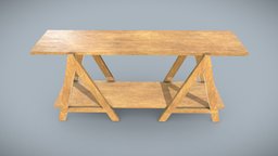 Carpentry Wooden Sawhorse Support