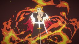 Kyojuro Rengoku (Fanart) animecharacter, demonslayer, rengokukyoujurou
