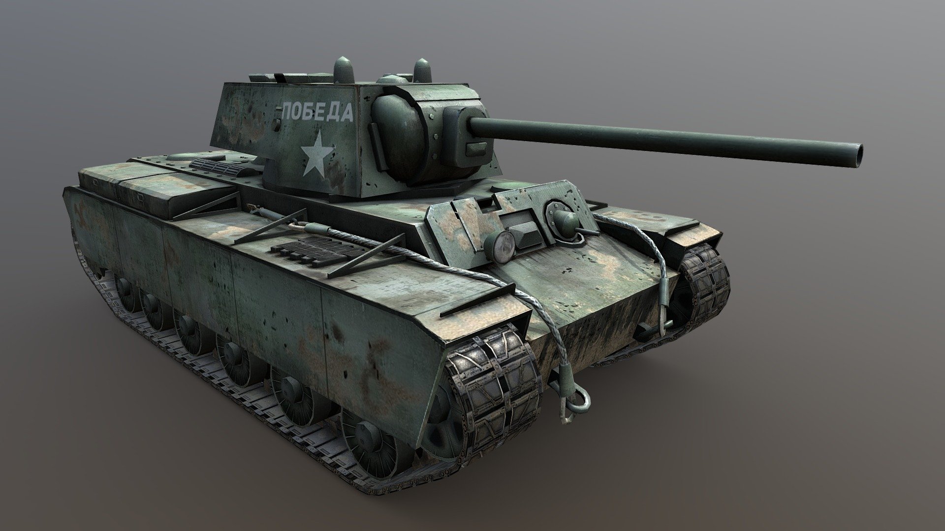 KV-1 Tank/ WW II - Buy Royalty Free 3D model by Razvan Badea (@rbadea) 3d model
