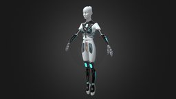 Female Bot bot, ballerina, femalecharacter, substancepainter, substance, female