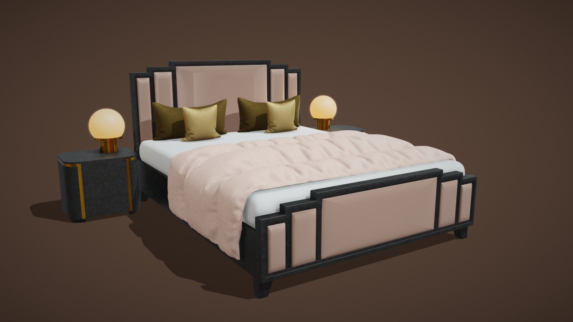 Thats a bed set 02

Model is made for Modern Design Interior 

Great for any interior project or AR Project.
model has 3 material set
4k textures 3d model