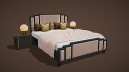 Bed 02 bed, set, furniture, ar, home, interior