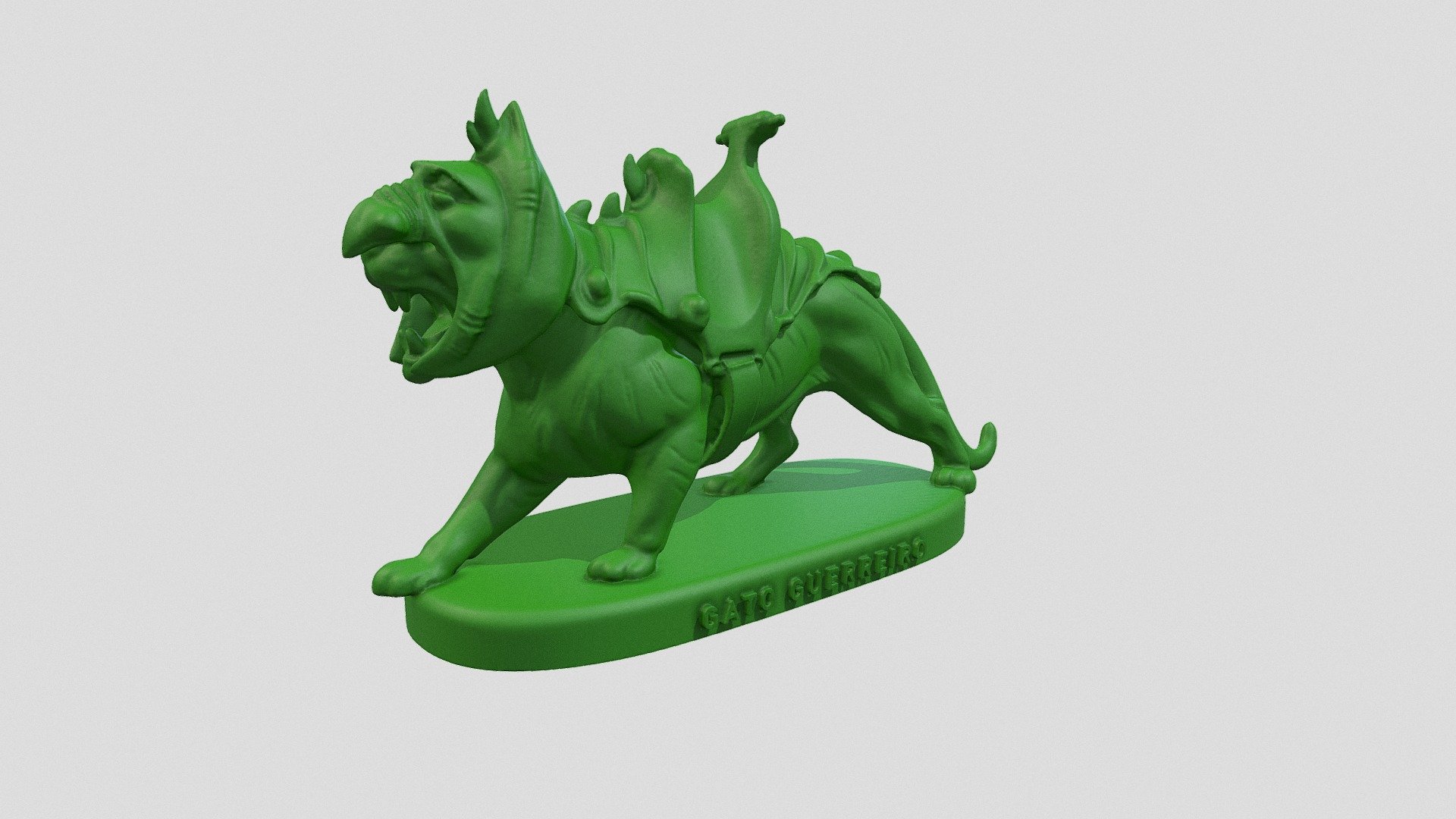 Gato Guerreiro da Série MOTU na escala Gulliver 1/22 - #059 Gato Guerreiro MOTU - 3D model by 3DCraft (@insta3dcraft) 3d model