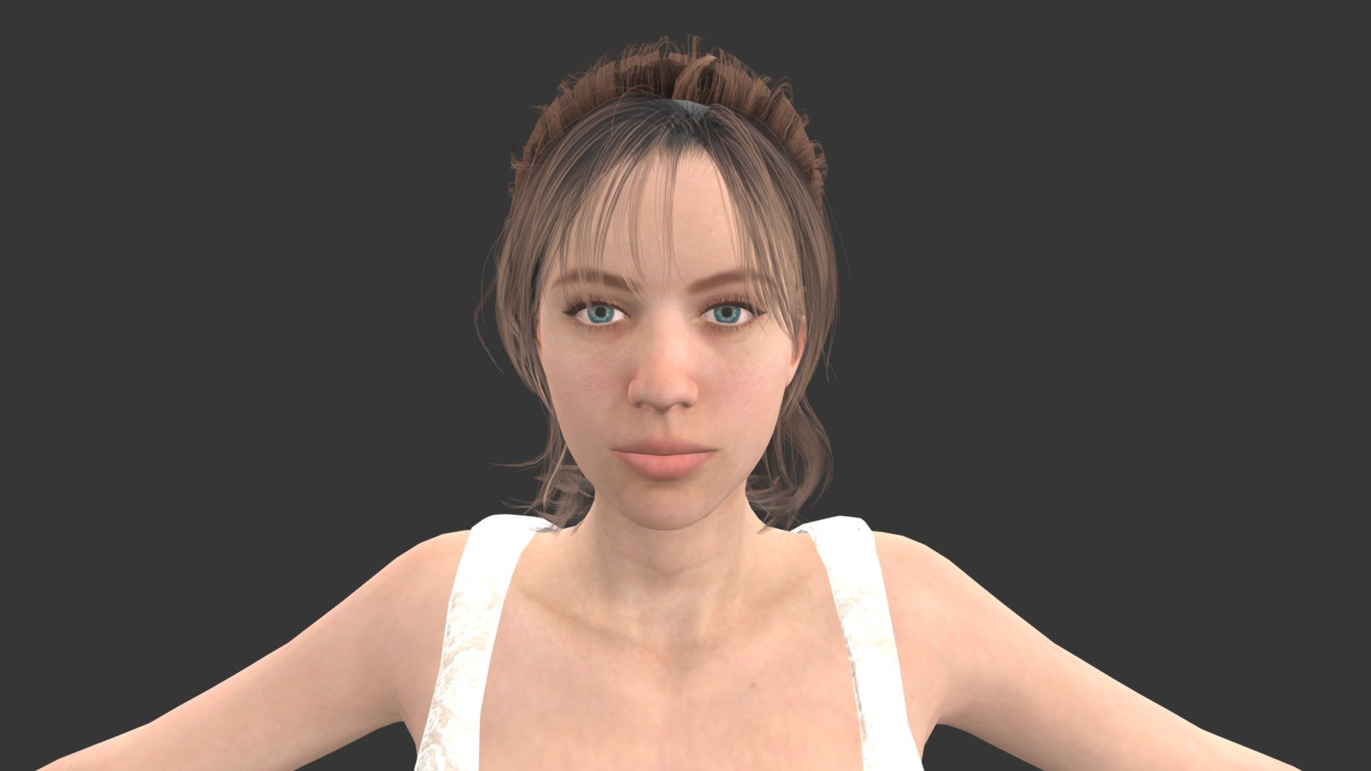 Realistic Female Character Model riged and Ready do Be Animated - Tina - 3D model by Peace Check Digital (@peacecheck1) 3d model