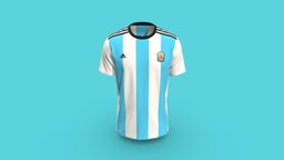 Mens Replica Adidas Messi Argentina Jersey football, top, new, argentina, tee, obj, fbx, 3ddesign, jersey, adidas, messi, gltf, design, topdesign, messi10, jerseydeign, apareldesign