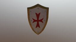 Templar medieval shield