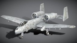 [PBR] A-10 Thunderbolt millitary, aircraft, a10-thunderbolt