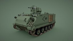 M113A2 APC armored personnel carrier armored, videogame, army, unreal, carrier, videojuego, apc, tank, united, marines, states, personnel, unity, asset, pbr, textured, download, m113a2, vegicle