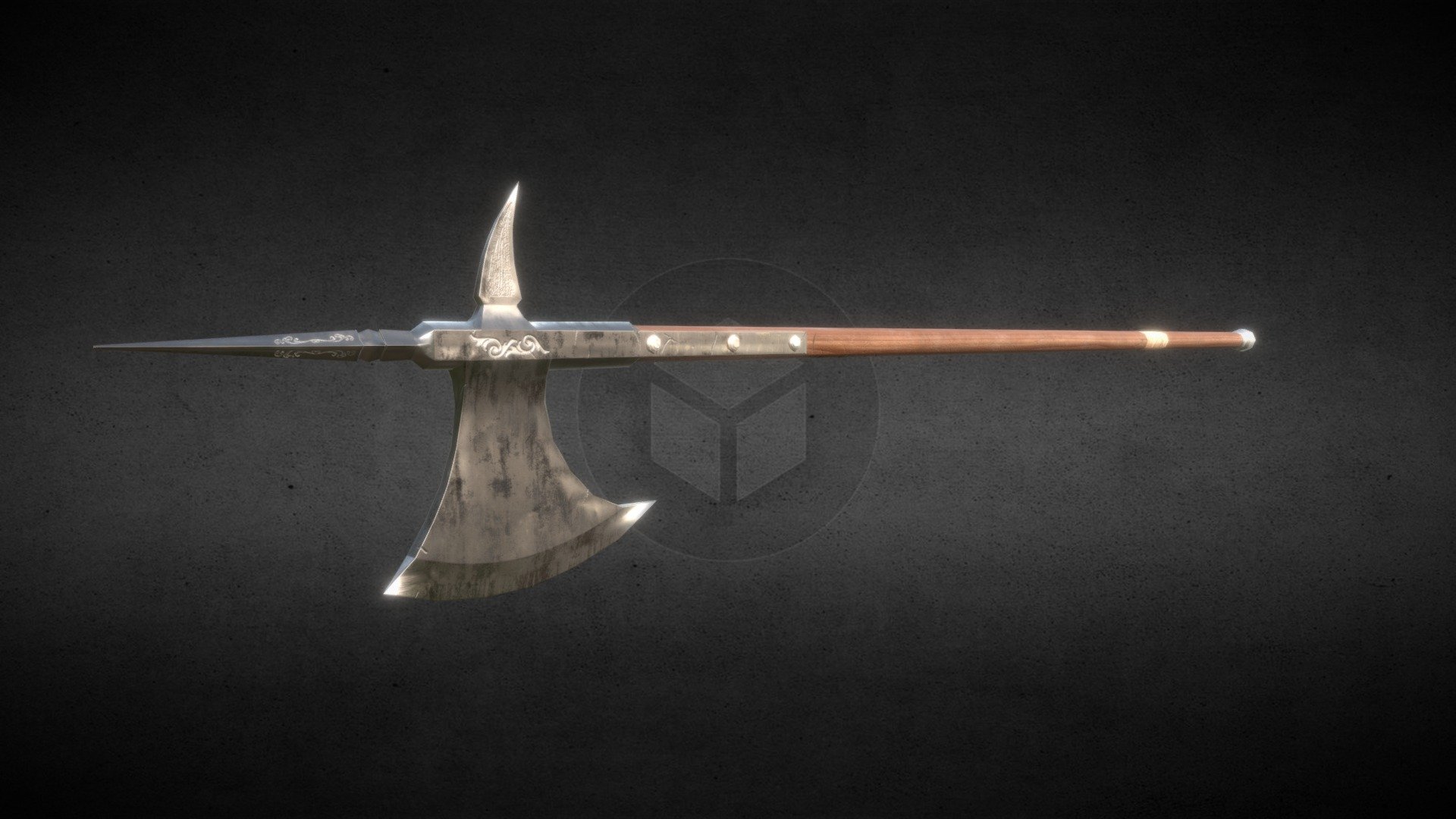 Another quick model of a medieval weapon, made as a exercise. Hope you like it a little 3d model