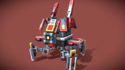Widow-Mine [Starcraft] rpg, robotic, starcraft2, starcraft, pixel-art, rpggame, blockbench, minecraft-models, low-poly, minecraft, voxel, robot, widow-mine