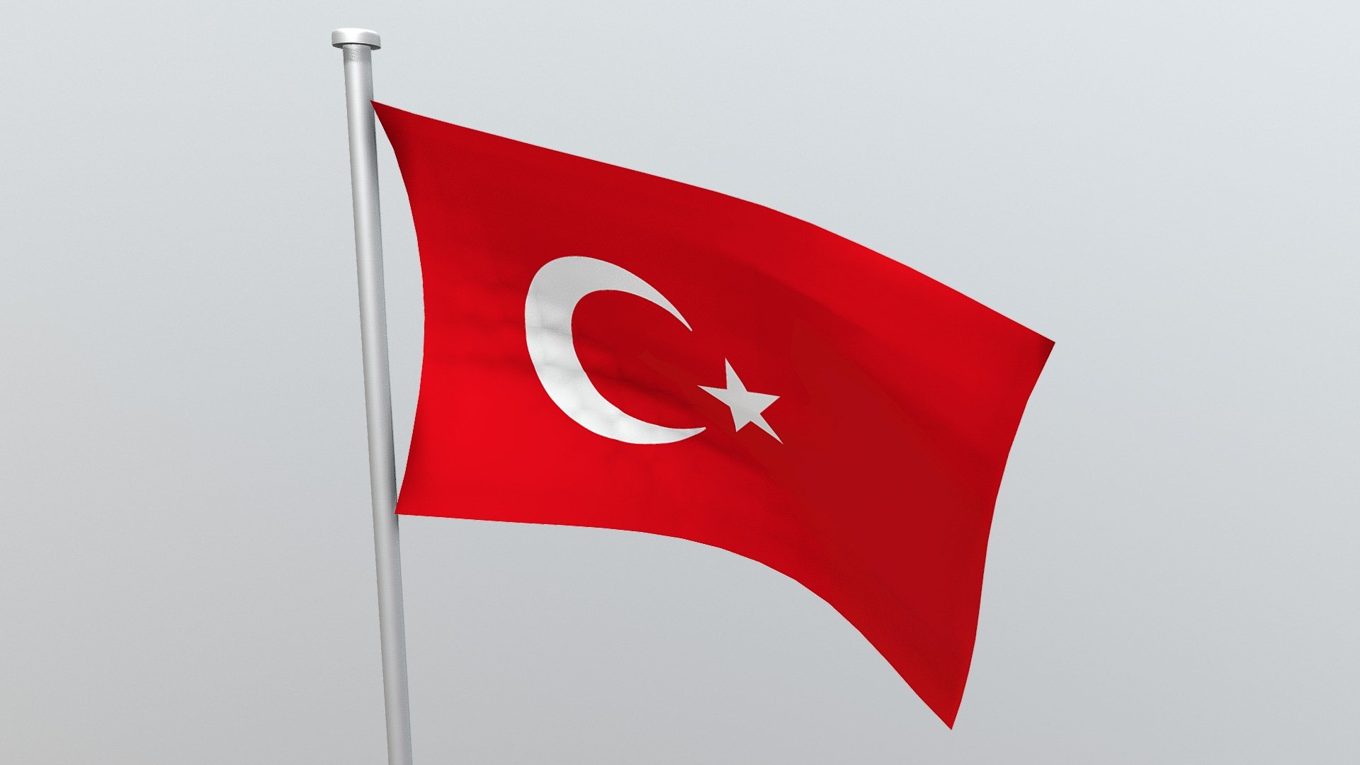 Texture Link: https://drive.google.com/drive/folders/0B4_LXY86gsHpSXlFUTR4aE9pTVU?resourcekey=0-Il_V9nvzAegeUXoc9ZDgSQ&amp;usp=sharing - Turkish Flag - Türk Bayrağı - Download Free 3D model by Veysel Gök (@veysel.gok.vg) 3d model