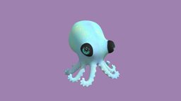 Baby Octopus fish, cute, baby, animals, octopus, tiny, adorable, squishy, oceanlife, blender, animal, noai