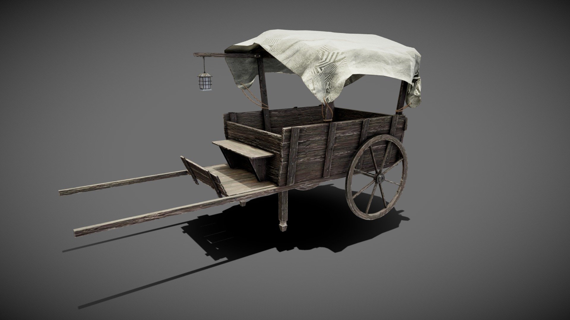 A medival cart model for games and personal projects. It has one material with 2048x2048 PBR textures.

(Viewer settings above are just a preview and may vary drastically depending on your lightning and shading setup on the final application.) - Medival Cart - Buy Royalty Free 3D model by Dawes3d 3d model