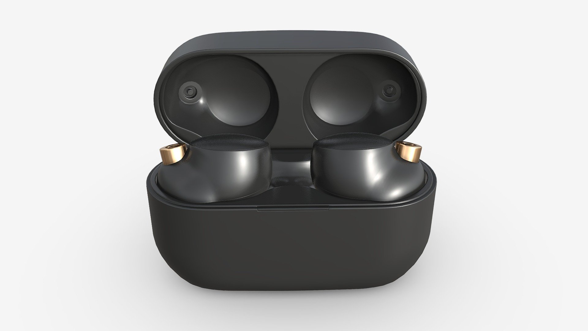 SONY Wireless Earbuds WF-1000XM4 Black - Buy Royalty Free 3D model by HQ3DMOD (@AivisAstics) 3d model
