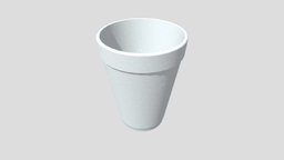 Reallistic Styrofoam Cup 4K Textures Low-poly