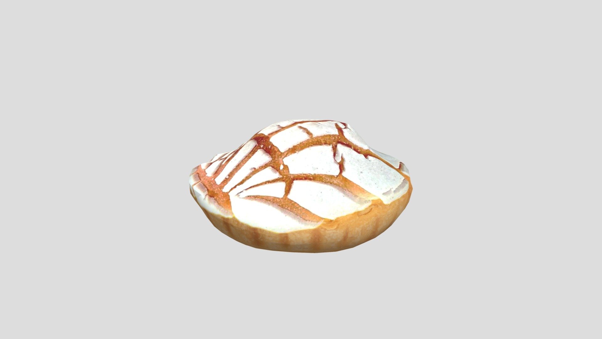 Mexican sweet bread also known as Conchas Pan Dulce 3d model