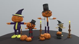 Halloween Pack lamp, hat, fruit, jack, creepy, candle, candlestick, scary, character, witch, skull, fantasy, halloween, pumpkin, horror, evil, scaryhalloween, candeliers
