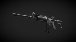M4A1 CARBINE rifle, assault, props, weapon, asset, gameart, gameasset