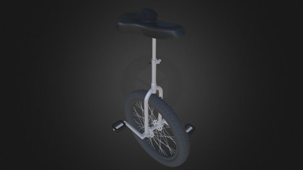 Inorganic modeling practice - Unicycle - 3D model by Angie Rodríguez (@angierodriguez) 3d model