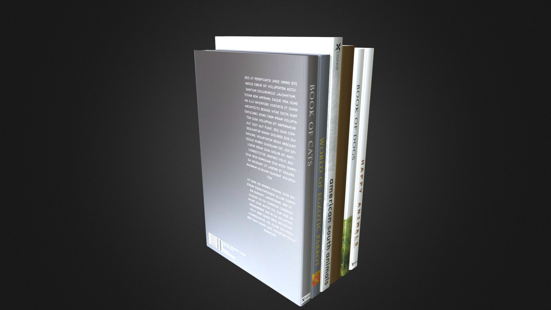 Description not set - Books 17 - Buy Royalty Free 3D model by cgaxis 3d model