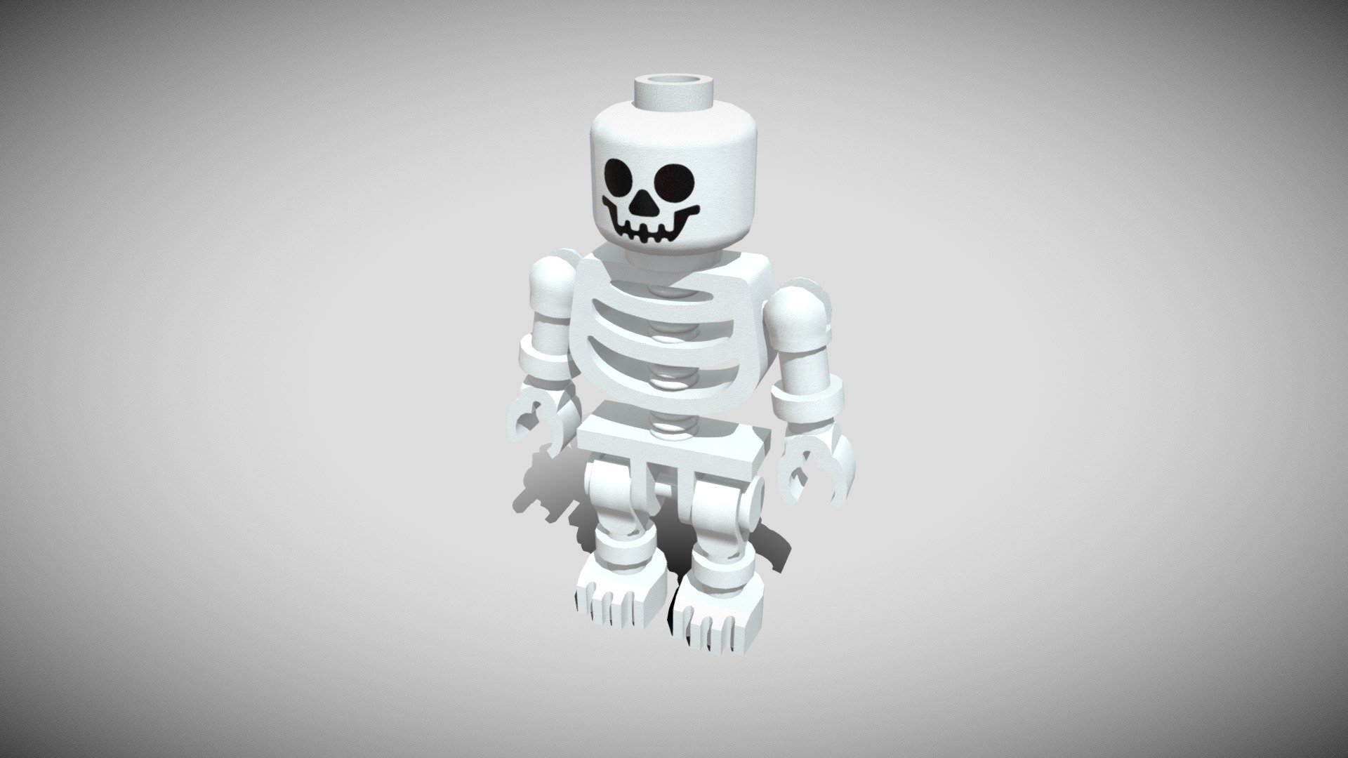 Lego Skeleton. Enjoy! - Lego skeleton minifigure gen174a - Download Free 3D model by Biser Borislavov (@biserborislawow) 3d model