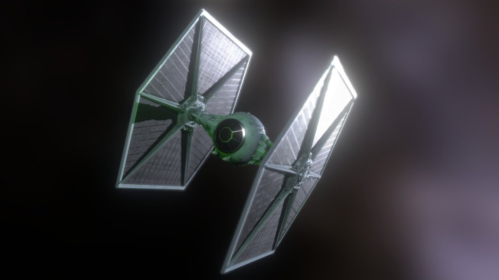 The only thing I couldn't replicate in this scene was the engine whine. 
The symbol of the Empire - second model of my high-poly Star Wars series.

Maya
Photoshop
Substance Painter - Star Wars TIE Fighter - 3D model by Jesse Abraham (@artofruin3d) 3d model