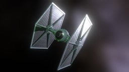 Star Wars TIE Fighter starship, tiefighter, tie, replica, tie-fighter, pbr, starwars, ship, highpoly