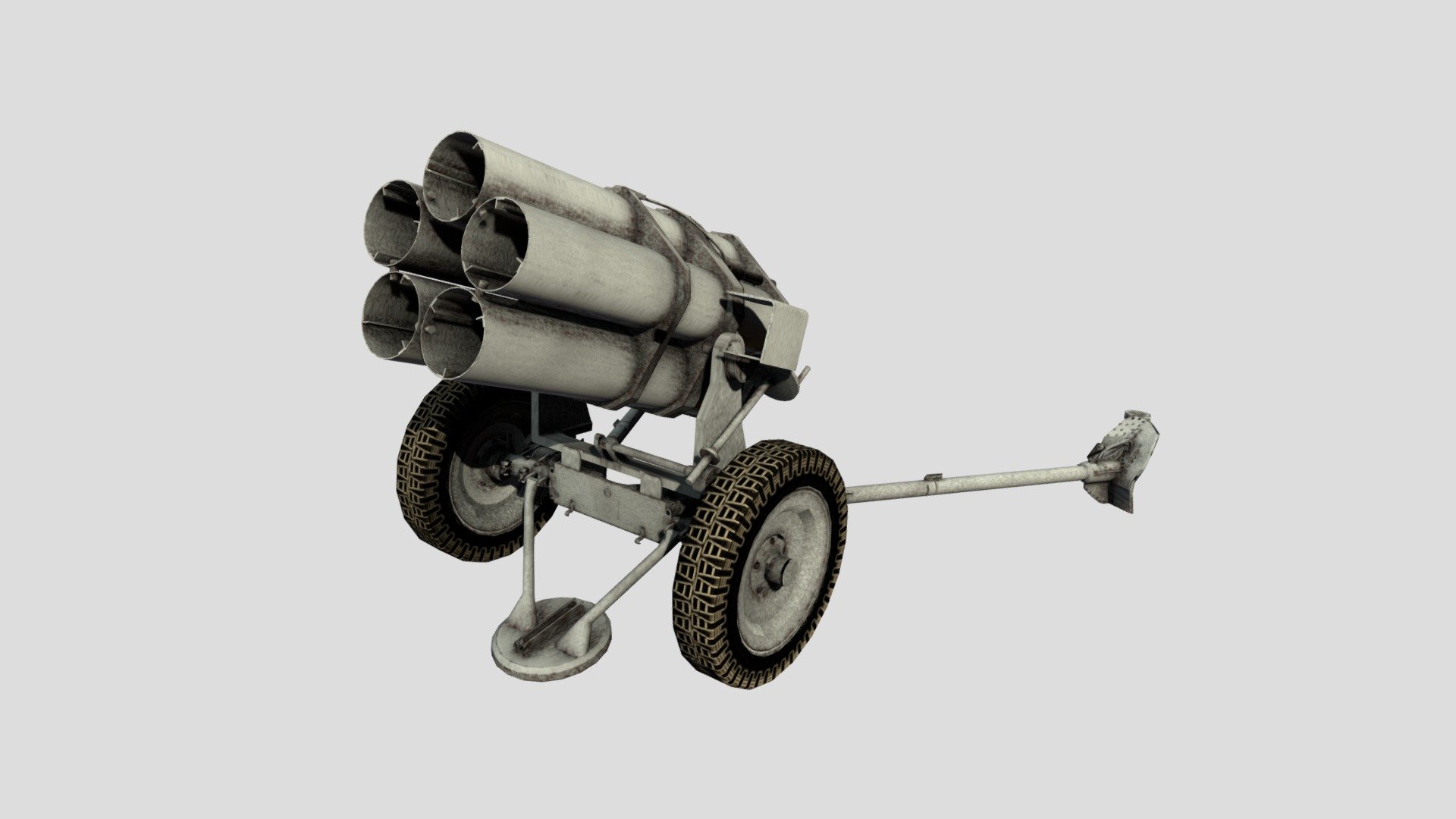 The Nebelwerfer 42 was a multiple rocket launcher used by the German Army in almost all theaters during the second half of World War II.

Modelled in Blender, baked and remeshed (6228 faces), contains 4K textures 3d model