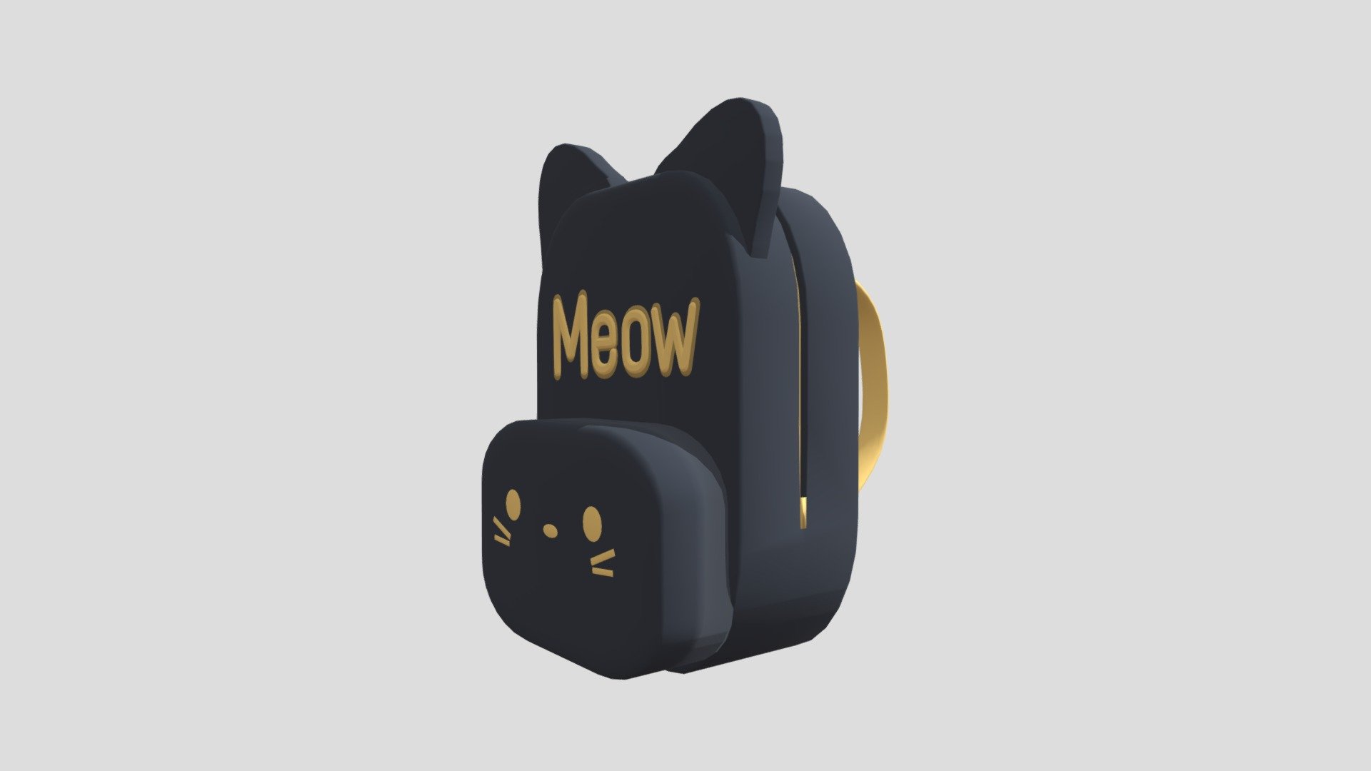 -Kitty Cat Backpack-

Created In 3D Software: Blender2.8

Meeow! I'm feline really good!

Made By AwesomeAmbz - Kitty Cat Backpack - Download Free 3D model by AwesomeAmbz 3d model