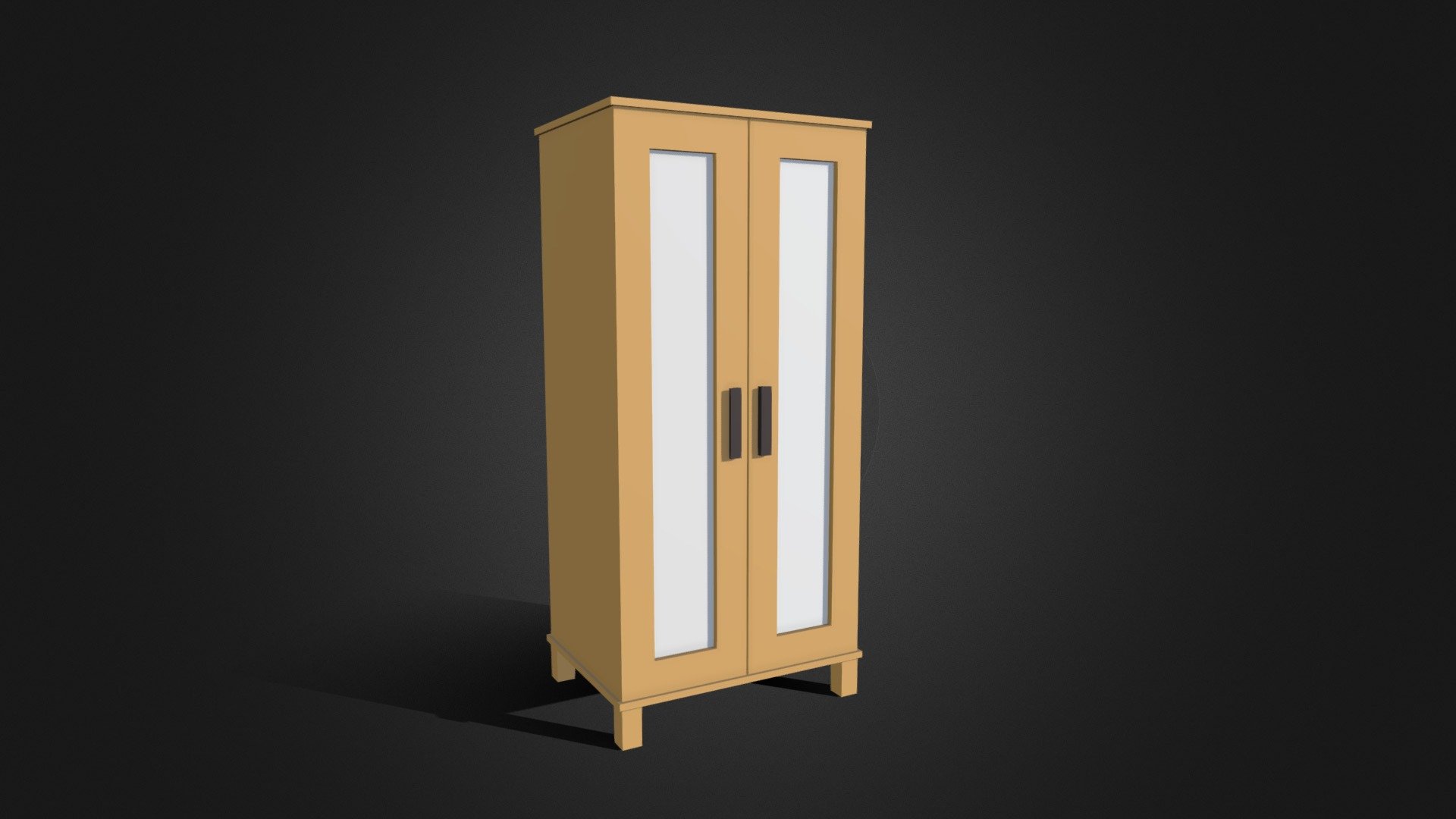 An IKEA wardrobe - I'm building simple props to paint in 3D-Coat and develop my skills in the software 3d model