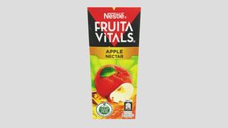 Fruita Vitals Apples drink, fruit, apples, box, juice, nestle, apple-juice, juice-box, 3d, drink-3dmodel