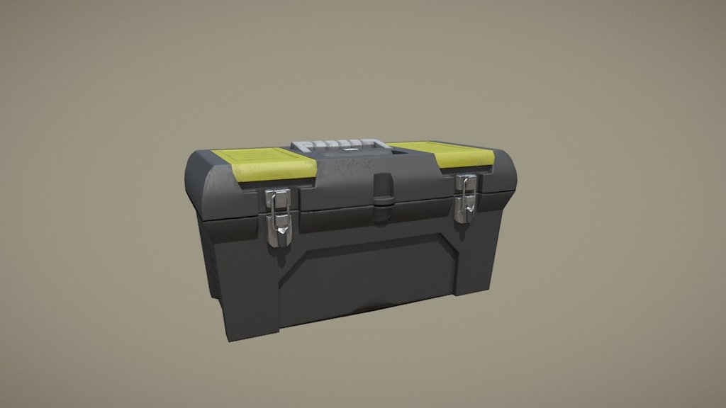 A toolbox made with the PBR metalness workflow.
programs used were 3D studio Max and Substance Painter.

Based on a real box but the design was changed quite a bit 3d model