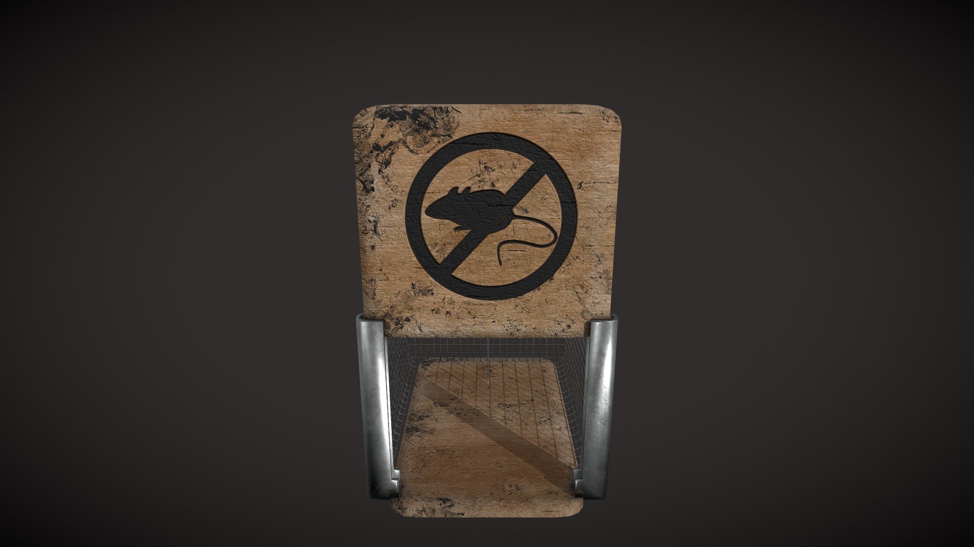A simple looking rat trap, I created this asset during a school project consisting of a mini-game where you played as a mouse in a hunter's cabin, trying to steel all the cheese and to escape. For this project I made a bunch of rustic meshes including this one. All assets are lowpoly, videogame friendly and come with 2048 textures. They were all made in 3DsMax with textures created using Substance.

Feel free to ask me anything about the model and its design, or to ping me for any creations made using it :) - Rat trap - Download Free 3D model by DragonJojo 3d model