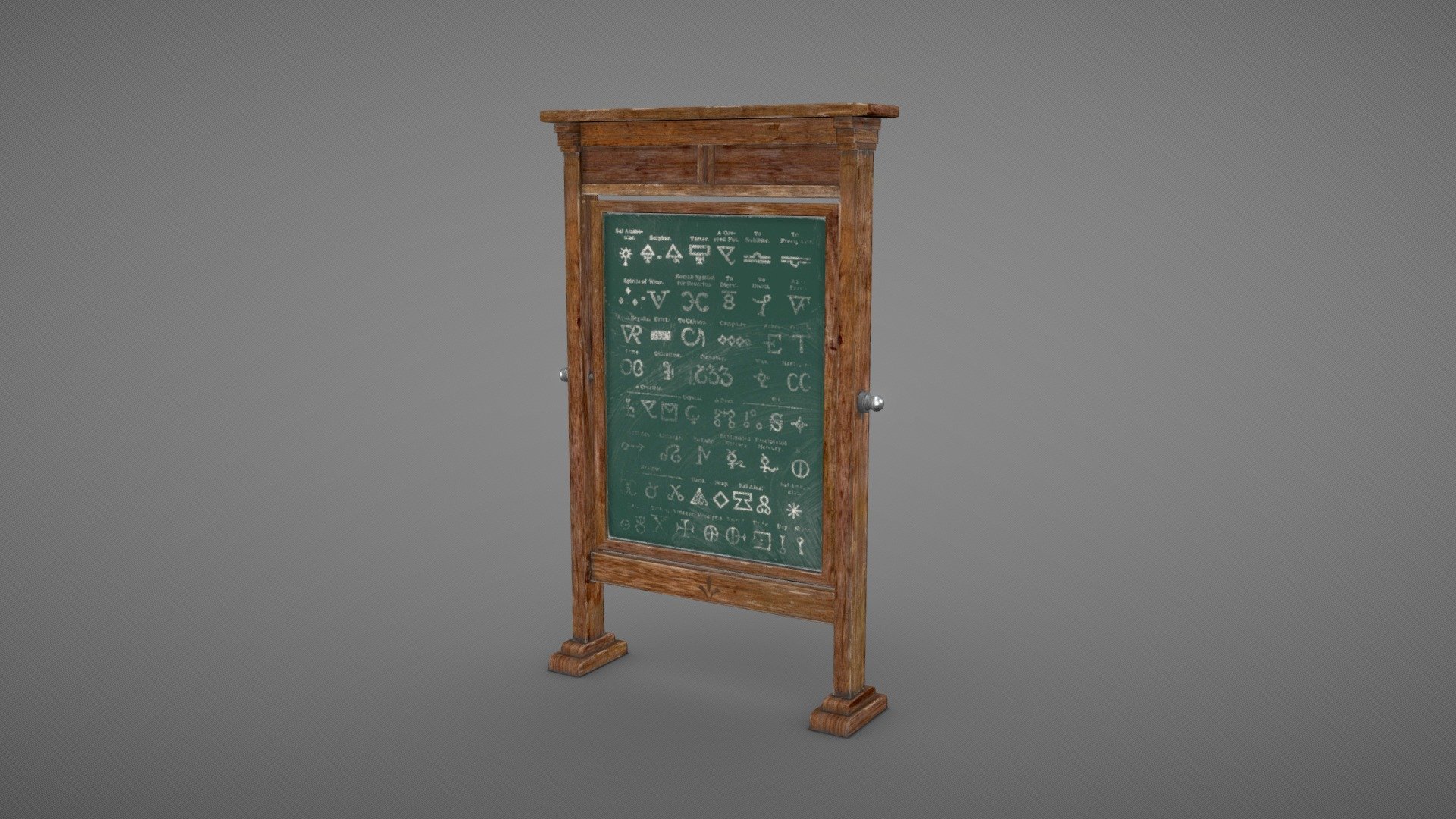 Alchemic board from Harry Potter's potions class - Alchemic board - 3D model by Spark (@sparkb) 3d model
