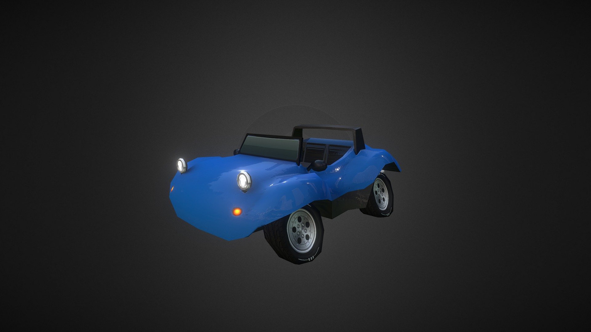 Model made for kart game (web, facebook). They should share the same wheelbase and wheel models, furthermore, all cars had a budget of 1000 triangles each 3d model