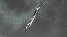 Night Blade sketchfabweeklychallenge, sword, stylized, blade, genshinimpact
