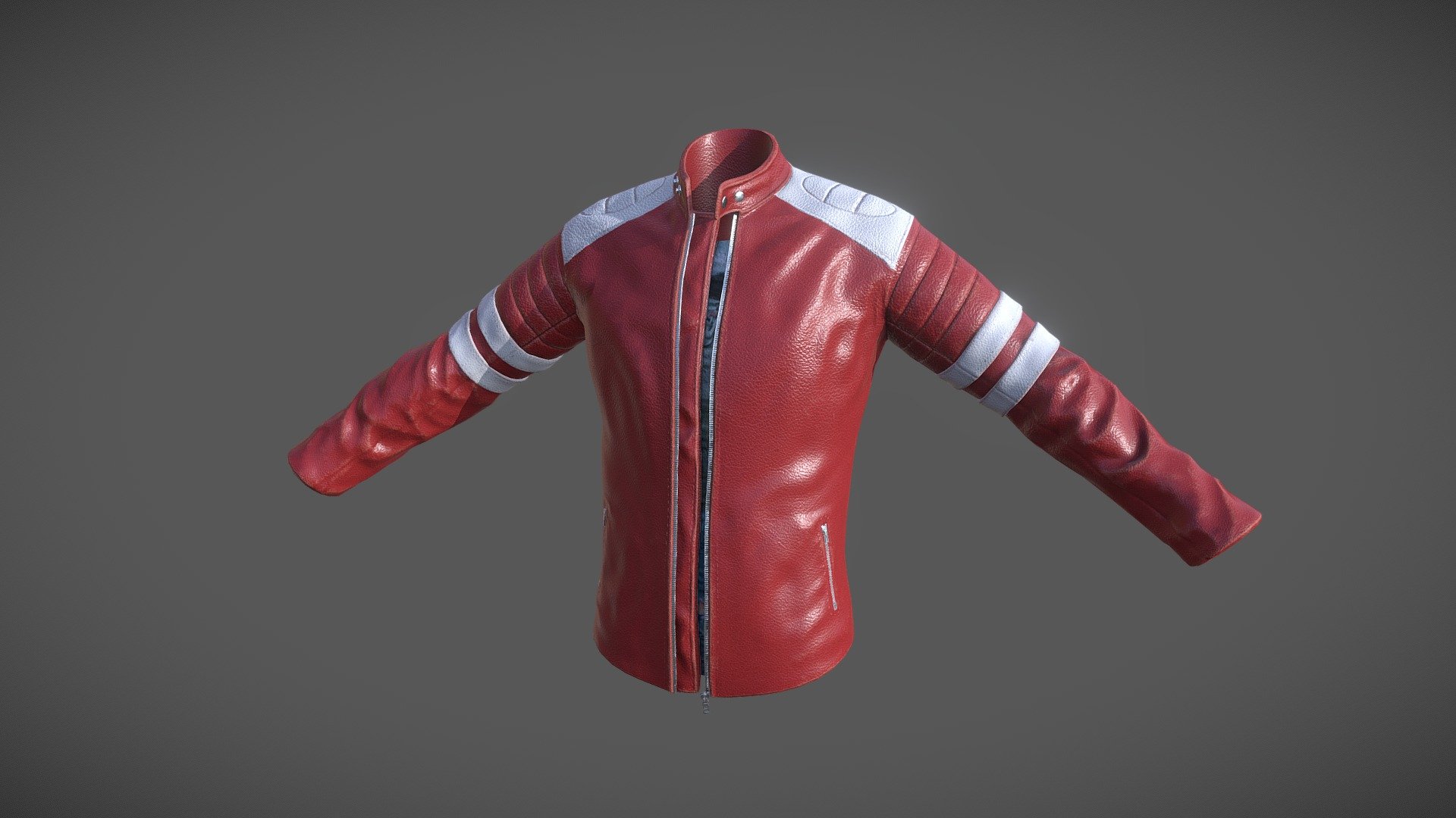 This was a jacket I made for my advanced game characters class at Full Sail University. It's from one of my favorite films, Fight Club. It was modeled in Maya, refined in zbrush, and textured and baked in Substance Painter 3d model