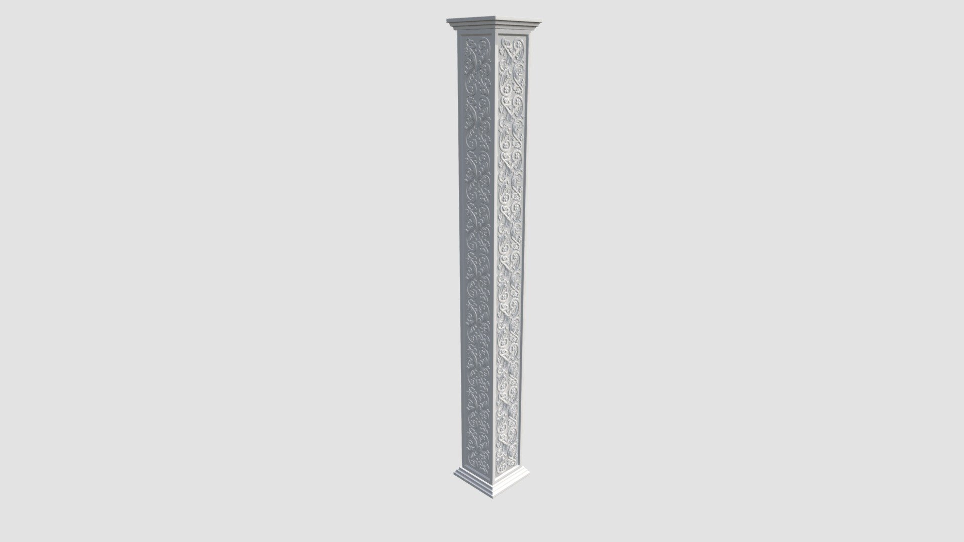 Highly detailed architecture ornament with all textures and materials 3d model