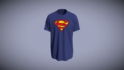 Loose Fit Tee Superman Print Design tshirt, fashion, muscle, new, tee, classic, superman, polo, fashiondesign, 3d, appareldesign, apparelclothing, 3dappareldesign, fashionclothing, supermanprint, supermantee, 3dapparelmaking
