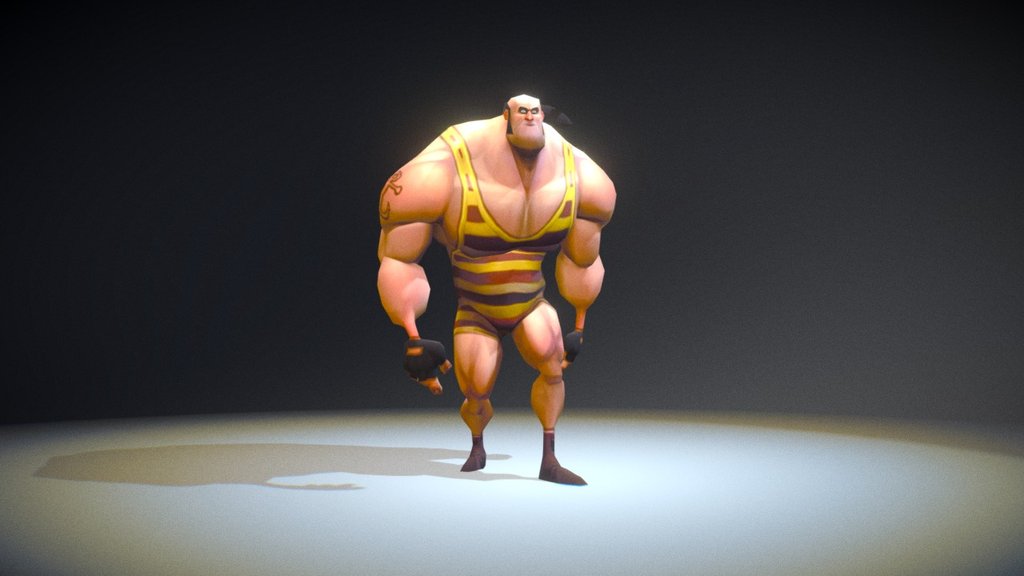 Model by Jonas Georgakakis. https://sketchfab.com/jgfab

Rigged and animated in Maya 2016 using The Setup Machine for Games 3d model